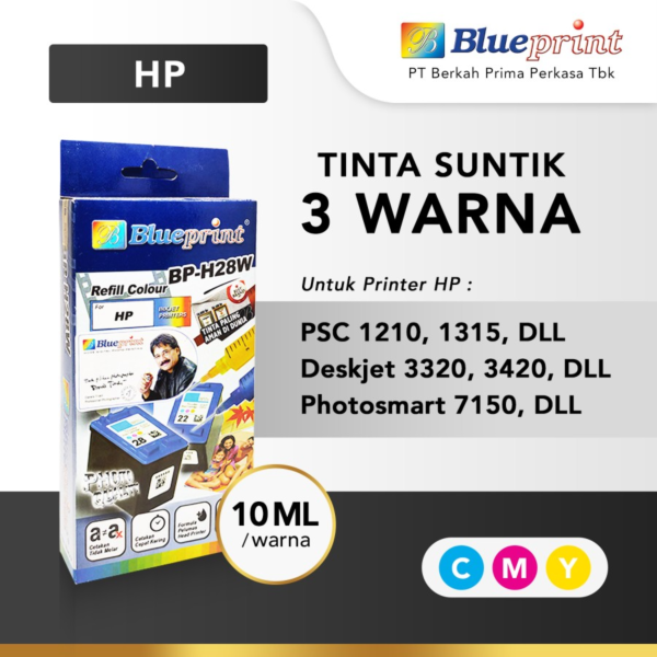 Blueprint Tinta Suntik Refill Colour HP