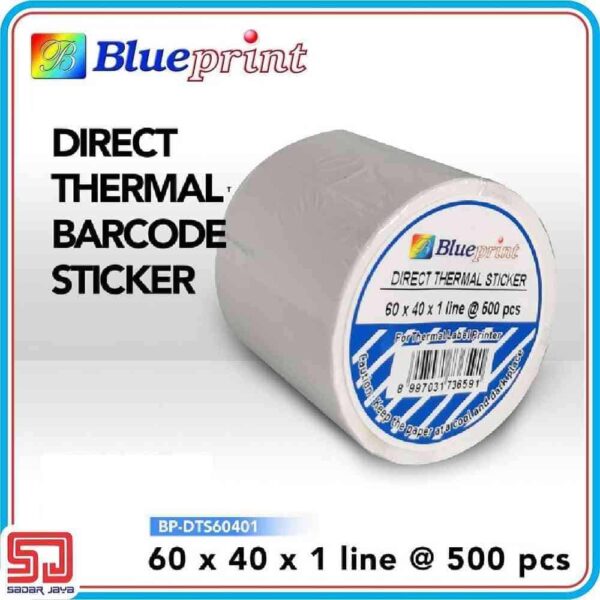 Direct Thermal Sticker Label 50 x 20 mm