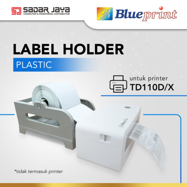 Dudukan Paper Roll External Label Roll Holder Plastik