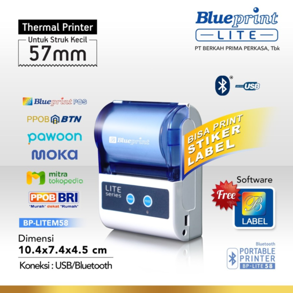 Printer Thermal Portable Lite 58