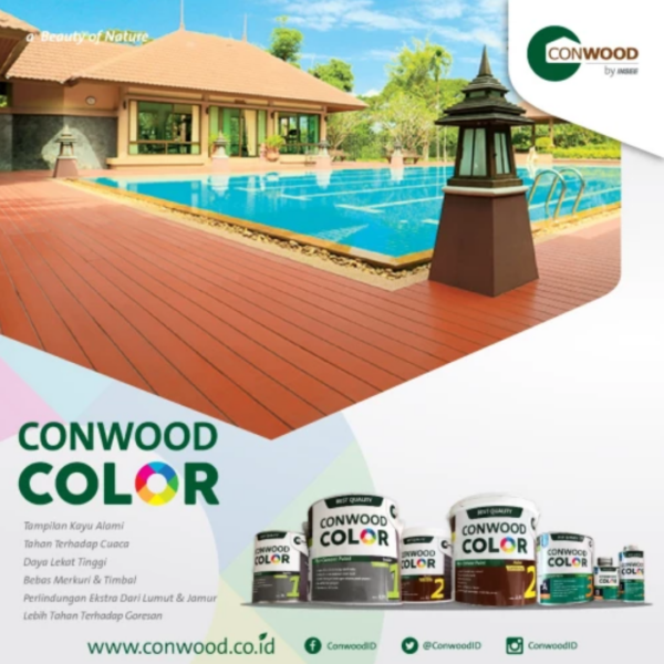 Conwood Cat Dasar 1 & 2.5 Liter - Cat Papan Silikat GRC, Plavon, Partisi, Lisplang