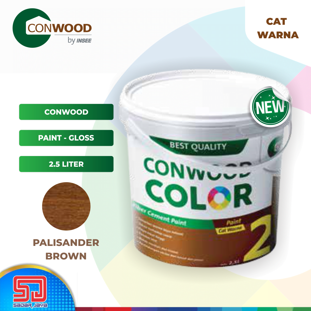 Conwood Cat  Warna  Palisander Glossy 2 5 Liter Cat  Papan 