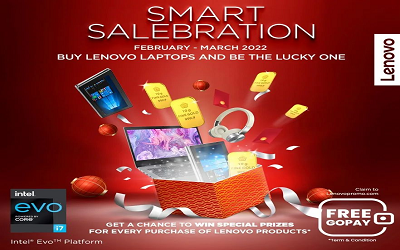 Promo Smart Selebration, Beli Laptop Lenovo Gratis GoPay Hingga 1 Juta !!