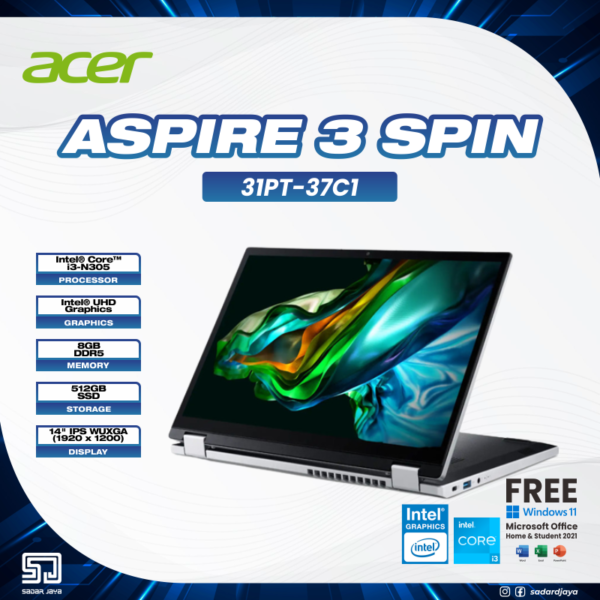 Acer Aspire 3 Spin A3SP14 31PT 37C1