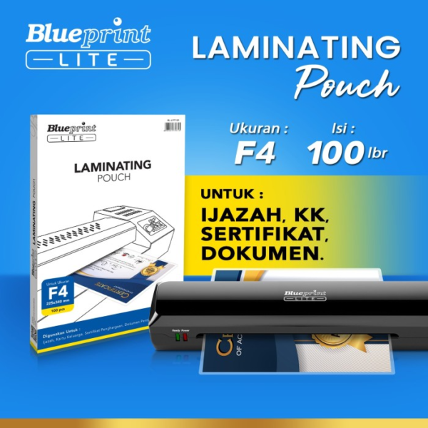 Blueprint Plastik Laminating Film / Laminating Pouch A4 & F4
