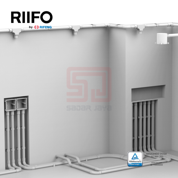 RIIFO Pipa Conduit PVC Pipa Kabel Listrik
