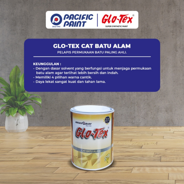Glotex Coating Batu Alam - Cat Permukaan Batu Alam - Gambar 3
